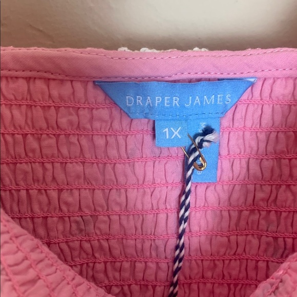 Draper James Puff Sleeve Babydoll Dress - Pink Magnolia NWT Size 1X - Picture 5 of 7